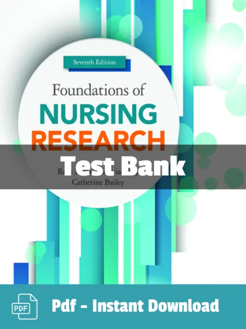 Test Bank For Foundations Of Nursing Research 7th Edition Rose Marie Nieswiadomy