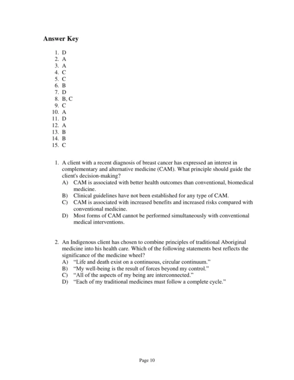 Test Bank For Fundamentals Perspectives On The Art 10 Test Bank For Fundamentals Perspectives On The Art And Science Of Canadian Nursing Second Editiondavid Gregory Christy Raymond