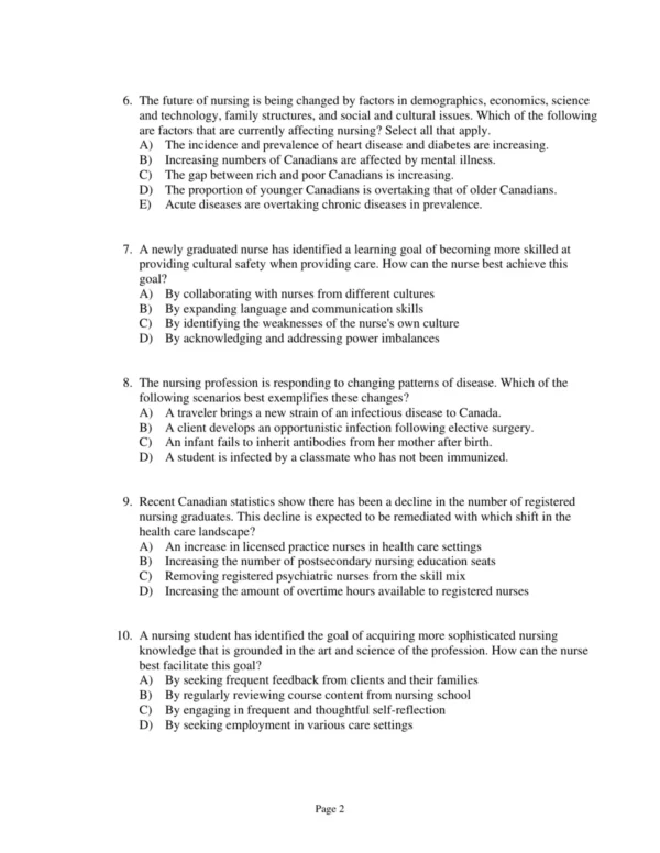 Test Bank For Fundamentals Perspectives On The Art 2 Test Bank For Fundamentals Perspectives On The Art And Science Of Canadian Nursing Second Editiondavid Gregory Christy Raymond