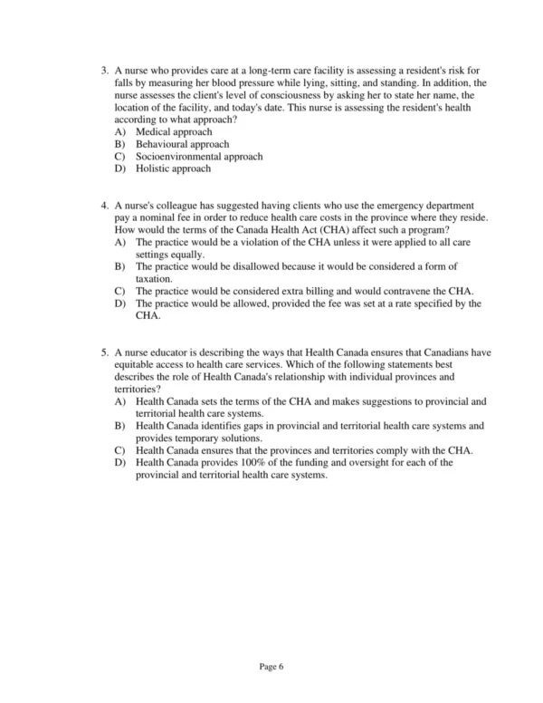 Test Bank For Fundamentals Perspectives On The Art 6 Test Bank For Fundamentals Perspectives On The Art And Science Of Canadian Nursing Second Editiondavid Gregory Christy Raymond