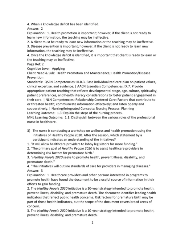 Test Bank For Health & Physical Assessment In Nursing 4th Edition Cynthia Fenske