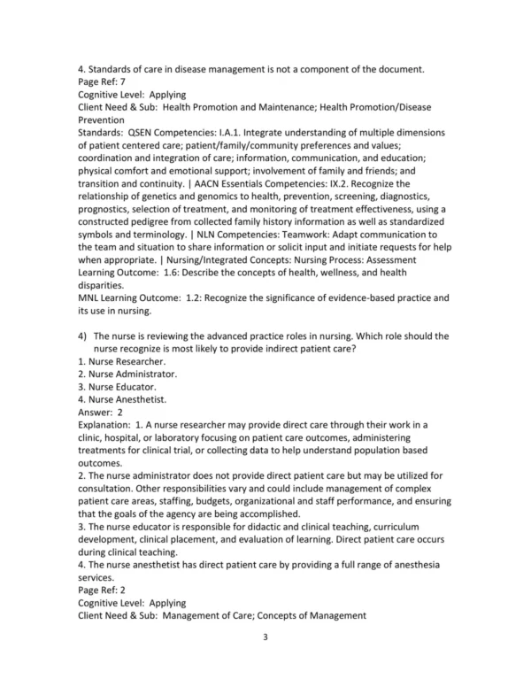 Test Bank For Health & Physical Assessment In Nursing 4th Edition Cynthia Fenske