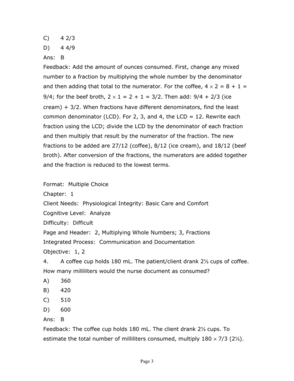 Test Bank For Henke's Med Math Dosage Calculation Preparation & Administration Ninth Edition Susan Buchholz