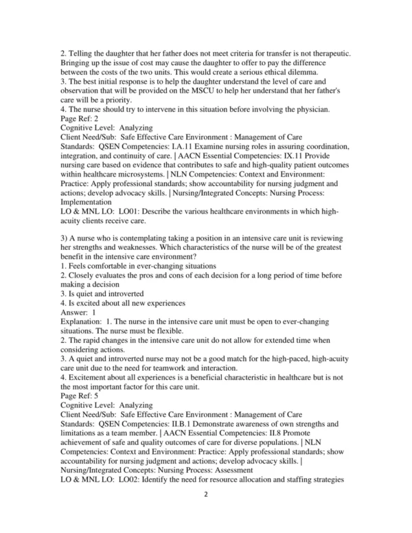 Test Bank For High Acuity Nursing 7th Edition Kathleen Dorman Wagner