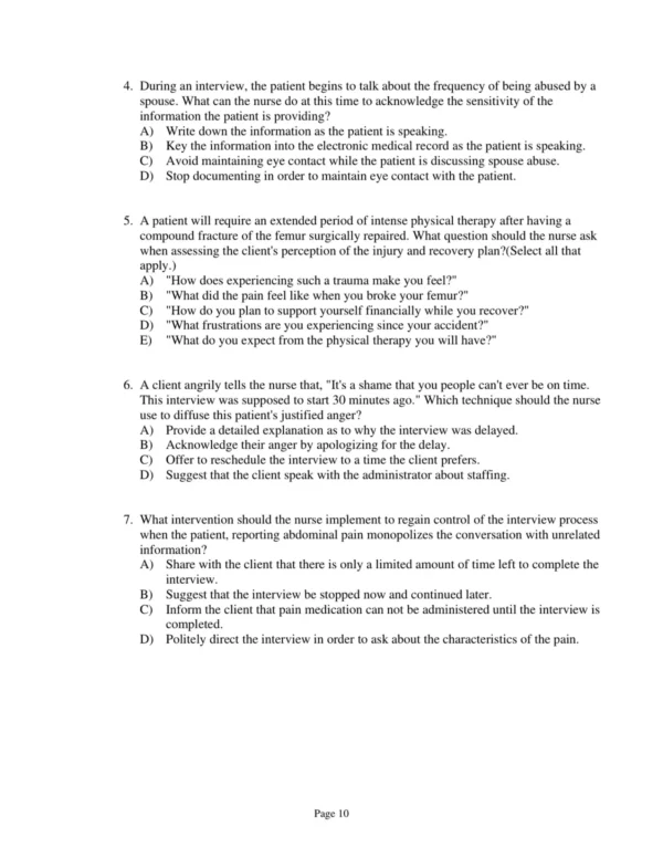 Test Bank For Hogan Quigley Palm And Bickley Bates' Nursing Guide To Physical Examination And History Taking Second Edition