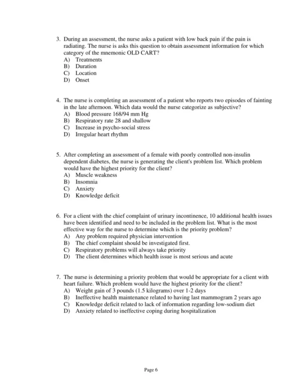 Test Bank For Hogan Quigley Palm And Bickley Bates' Nursing Guide To Physical Examination And History Taking Second Edition