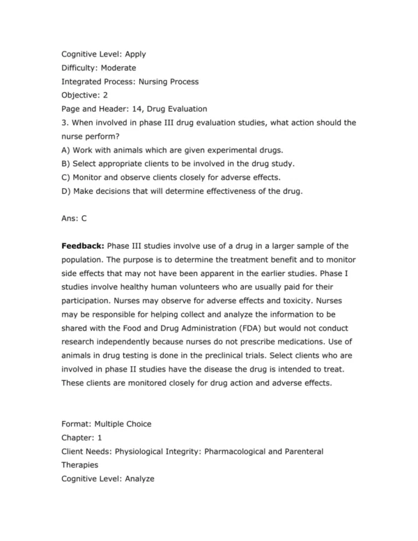 Test Bank For Karch's Focus On Nursing Pharmacology Ninth Edition Rebecca Tucker 3 Test Bank For Karch's Focus On Nursing Pharmacology Ninth Edition Rebecca Tucker