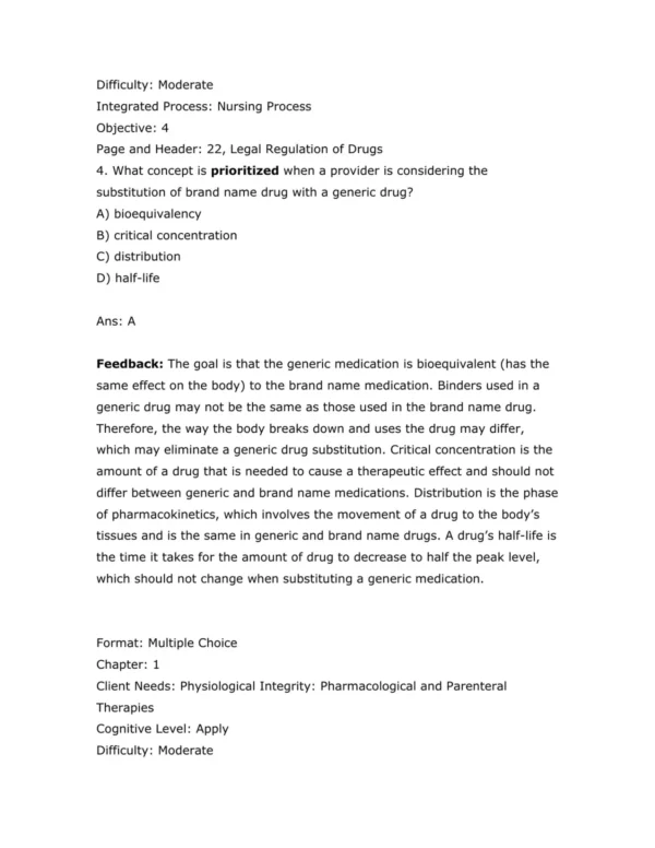 Test Bank For Karch's Focus On Nursing Pharmacology Ninth Edition Rebecca Tucker 4 Test Bank For Karch's Focus On Nursing Pharmacology Ninth Edition Rebecca Tucker