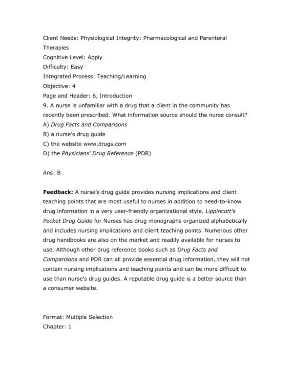 Test Bank For Karch's Focus On Nursing Pharmacology Ninth Edition Rebecca Tucker 9 Test Bank For Karch's Focus On Nursing Pharmacology Ninth Edition Rebecca Tucker