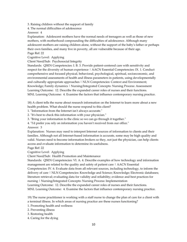 Test Bank For Kozier & Erb's Fundamentals Of Nursing Concepts Process And Practice 11th Edition Audrey T. Berman