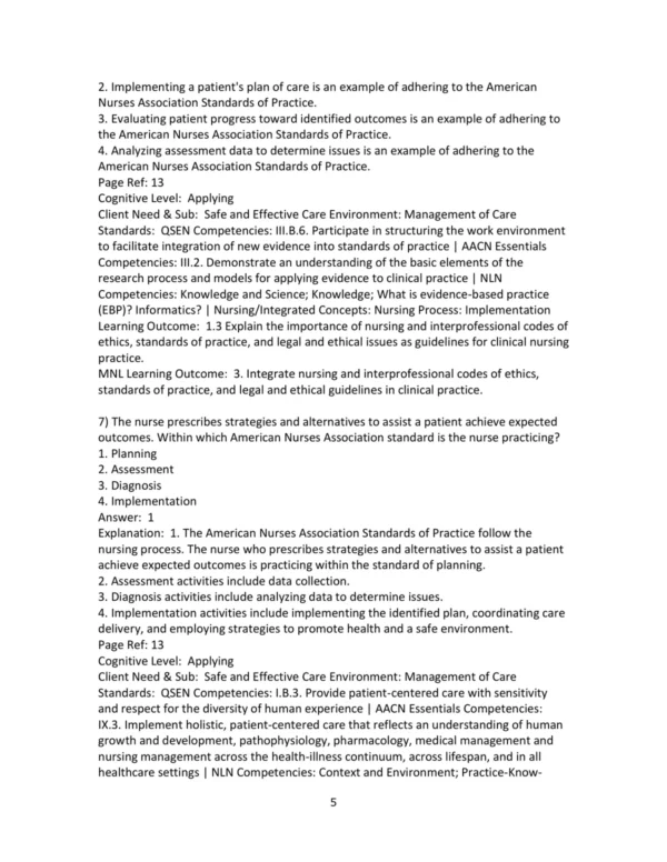 Test Bank For Lemone And Burke's Medical Surgical Nursing Clinical Reasoning In Patient Care 7th Edition Paula Gubrud