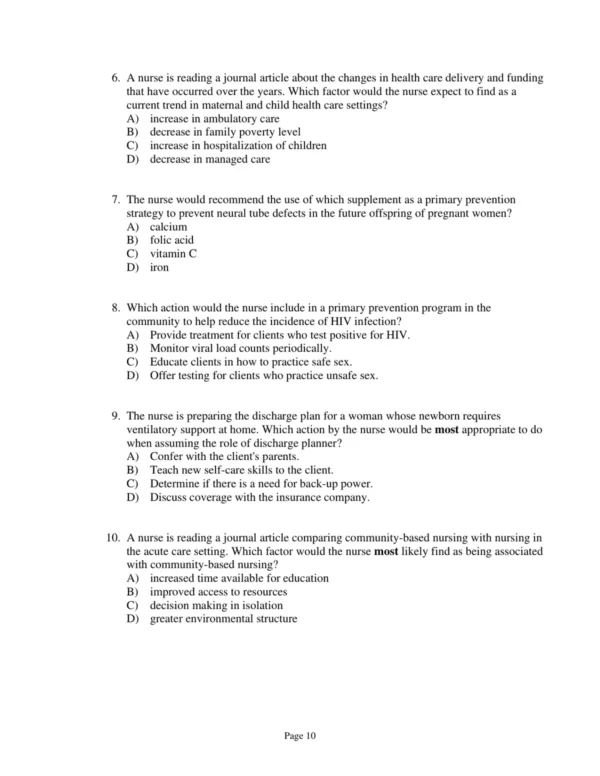 Test Bank For Maternity And Pediatric Nursing 3rd Edition By Susan Ricci