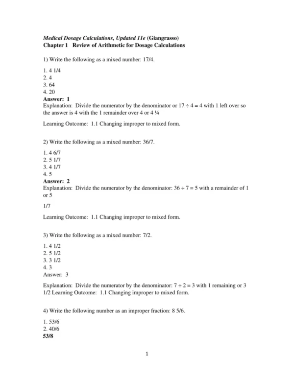 Test Bank For Medical Dosage Calculations A Dimensional Analysis Approach Updated Edition 11th Edition June L. Olsen