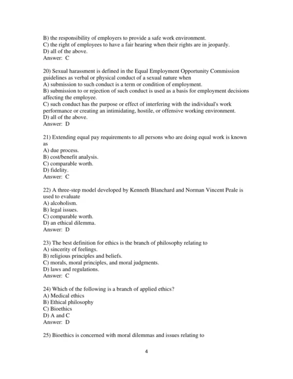 Test Bank For Medical Law And Ethics 6th Edition Bonnie F. Fremgen