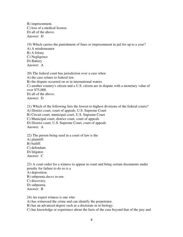 Test Bank For Medical Law And Ethics 6th Edition Bonnie F. Fremgen