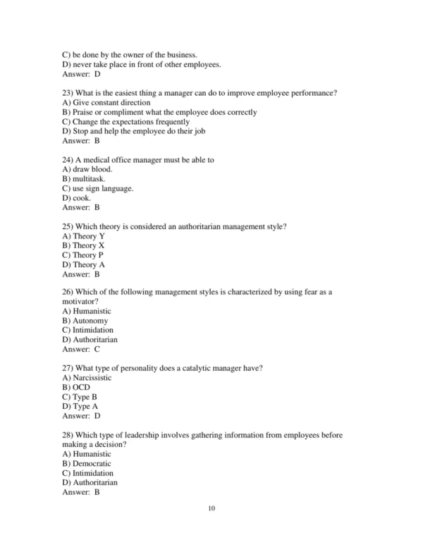 Test Bank For Medical Office Management 2nd Edition Christine Malone