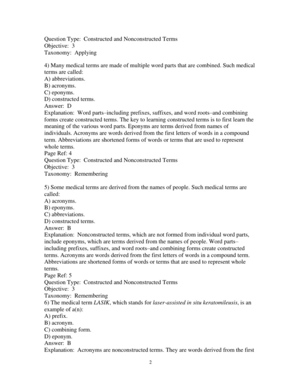 Test Bank For Medical Terminology Complete! 4th Edition Bruce Wingerd