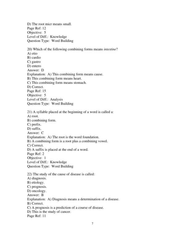 Test Bank For Medical Terminology For Healthcare Professionals 9th Edition Jane Rice