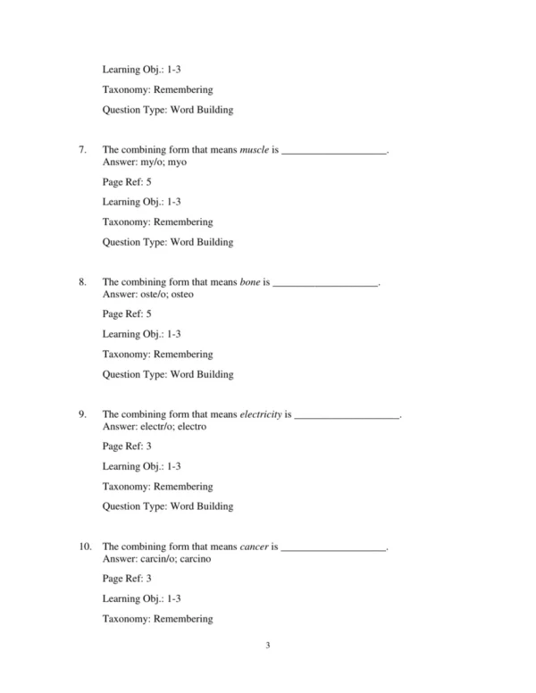 Test Bank For Medical Terminology Get Connected! 2nd Edition Suzanne S Frucht