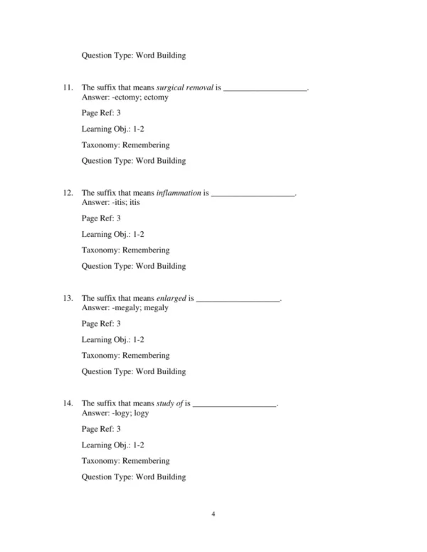 Test Bank For Medical Terminology Get Connected! 2nd Edition Suzanne S Frucht