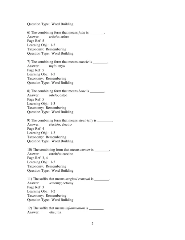 Test Bank For Medical Terminology Get Connected! 3rd Edition Suzanne S Frucht