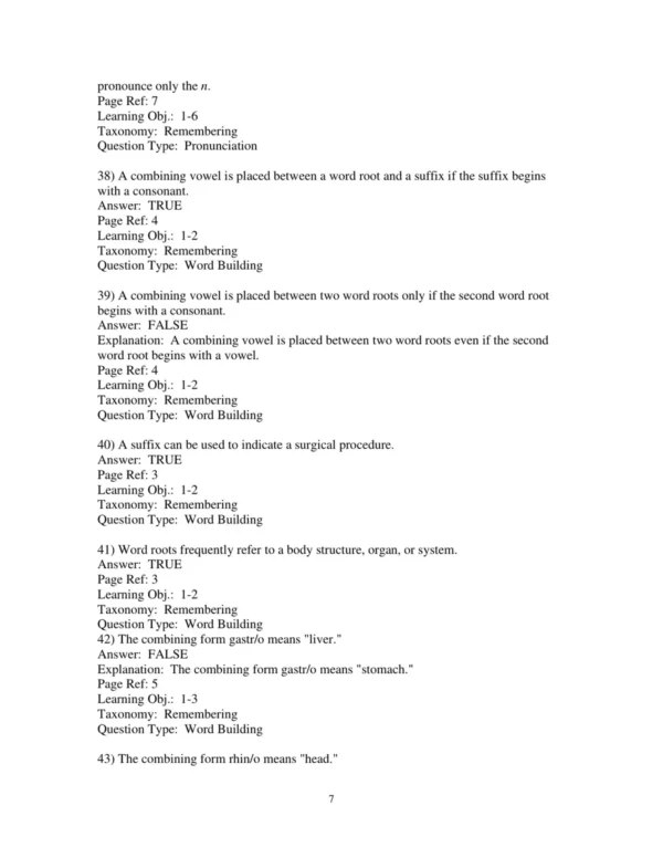 Test Bank For Medical Terminology Get Connected! 3rd Edition Suzanne S Frucht