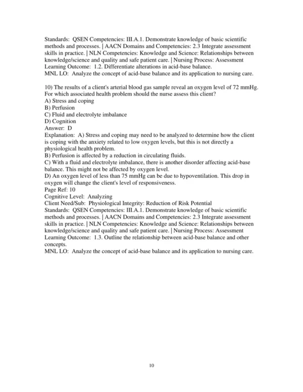 Test Bank For Nursing A Concept Based Approach To Learning Volume 2 4th Edition