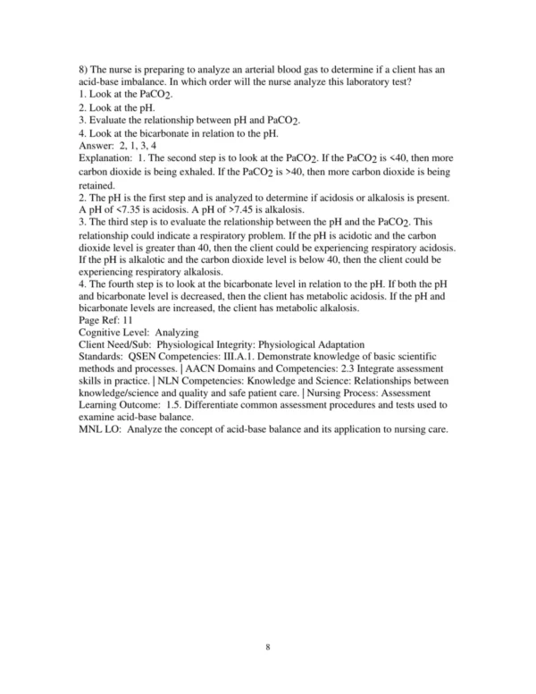 Test Bank For Nursing A Concept Based Approach To Learning Volume 2 4th Edition