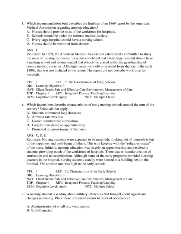 Test Bank For Nursing In Today's World Trends Issues And Management 12th Edition Amy Stegen Buckway