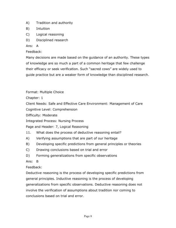 Test Bank For Nursing Research Generating And Assessing Evidence For Nursing Practice Eleventh Edition Denise F. Polit