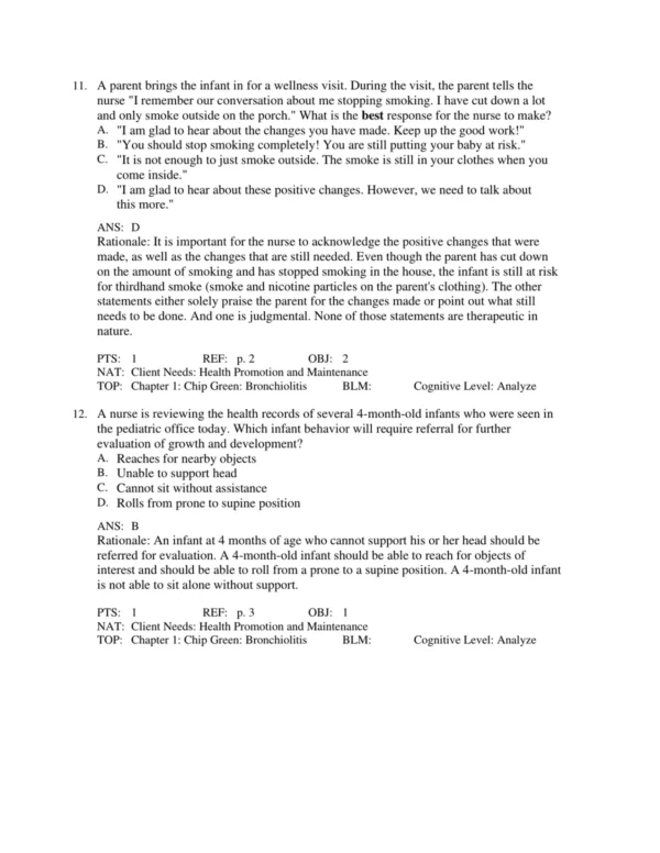 Test Bank For Pediatric Nursing A Case Based Approach Catherine Gannon Tagher