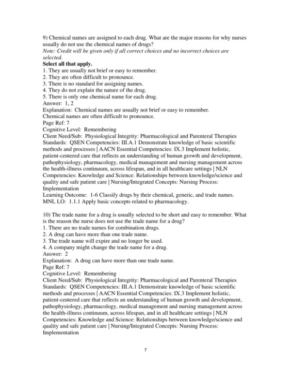 Test Bank For Pharmacology Connections To Nursing Practice 4th Edition Michael P. Adams
