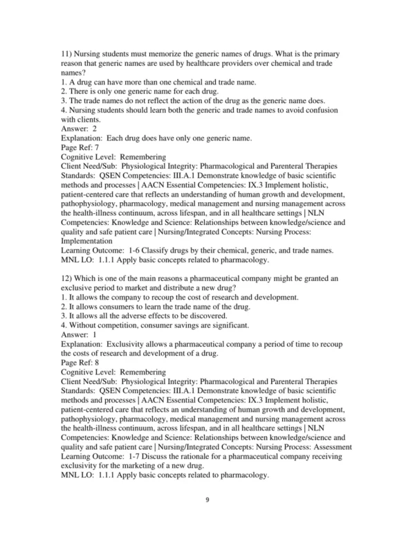 Test Bank For Pharmacology Connections To Nursing Practice 4th Edition Michael P. Adams
