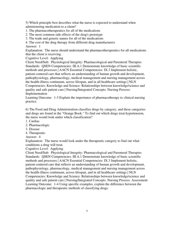 Test Bank For Pharmacology Connections To Nursing Practice 5th Edition Michael P. Adams