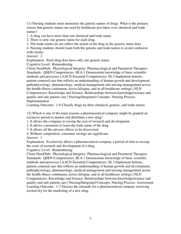 Test Bank For Pharmacology Connections To Nursing Practice 5th Edition Michael P. Adams