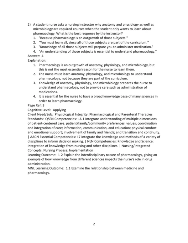 Test Bank For Pharmacology For Nurses A Pathophysiologic Approach 6th Edition Michael P. Adams