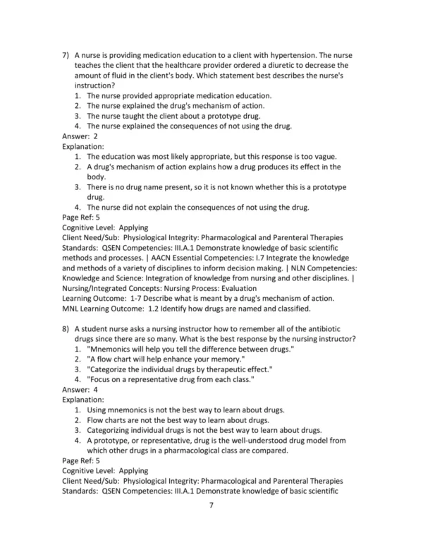 Test Bank For Pharmacology For Nurses A Pathophysiologic Approach 6th Edition Michael P. Adams
