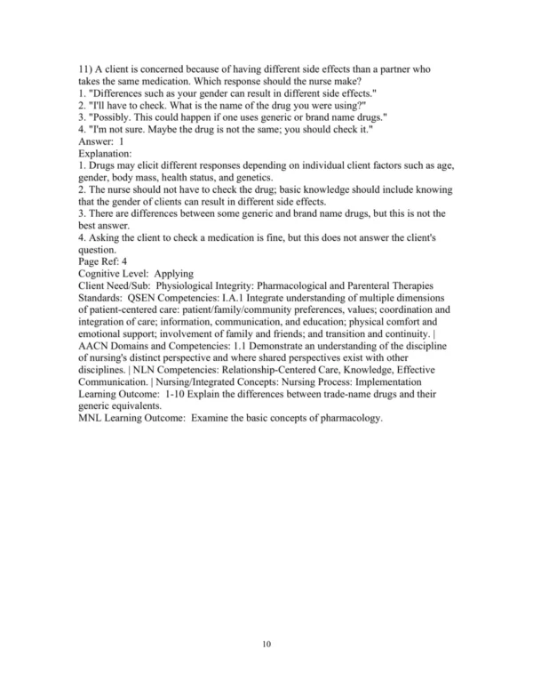 Test Bank For Pharmacology For Nurses A Pathophysiologic Approach 7th Edition Michael P. Adams