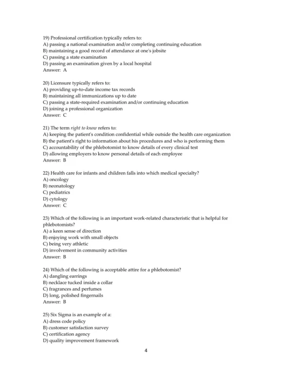Test Bank For Phlebotomy Handbook Blood Specimen Collection From Basic To Advanced 10th Edition Diana Garza