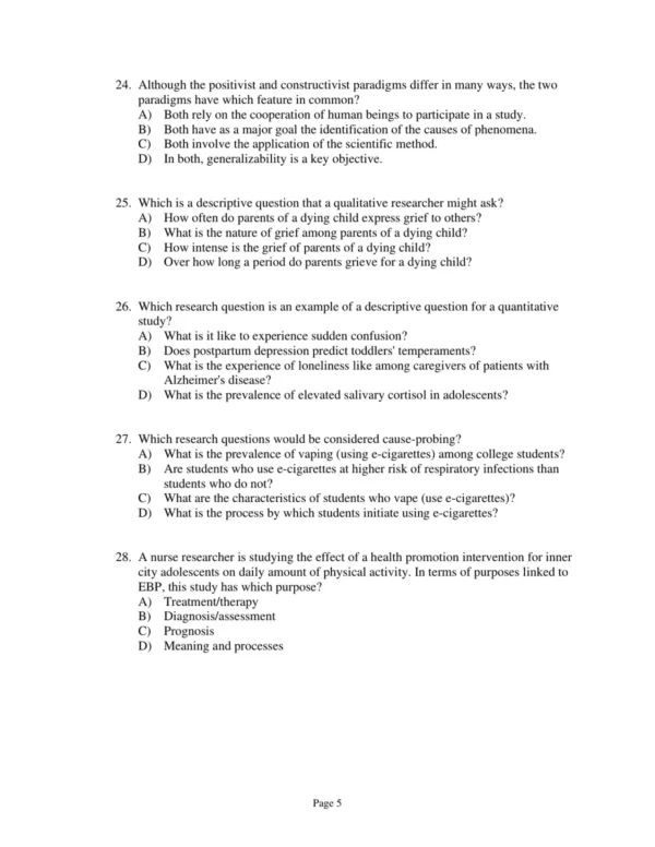 Test Bank For Polit & Beck Canadian Essentials Of Nursing Research Fourth Edition Kevin Woo 5 Test Bank For Polit & Beck Canadian Essentials Of Nursing Research Fourth Edition Kevin Woo