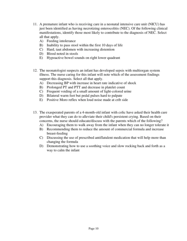 Test Bank For Porth's Pathophysiology Concepts Of Altered Health States Ninth Edition Sheila Grossman