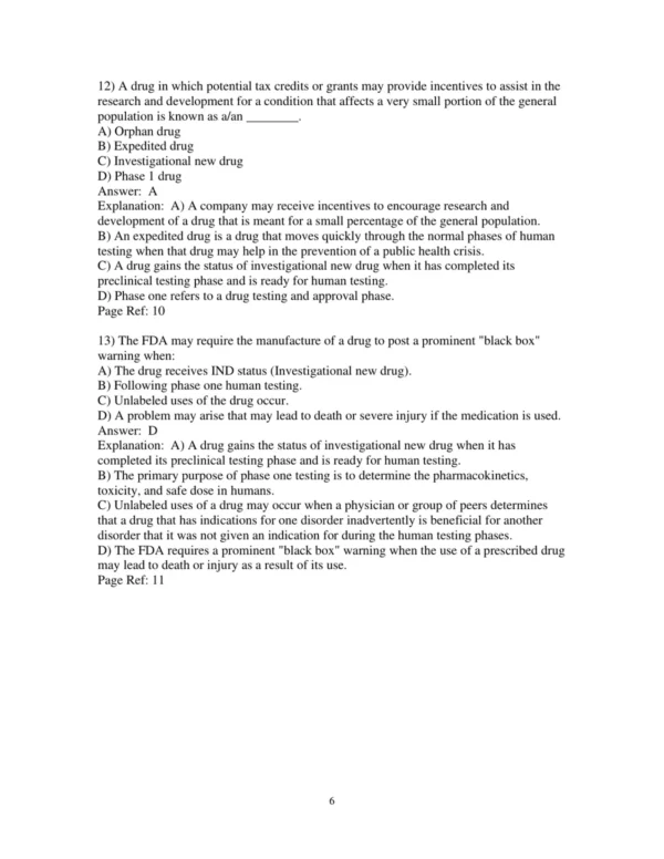 Test Bank For Prehospital Emergency Pharmacology 8th Edition Bryan E. Bledsoe 6 Test Bank For Prehospital Emergency Pharmacology 8th Edition Bryan E. Bledsoe