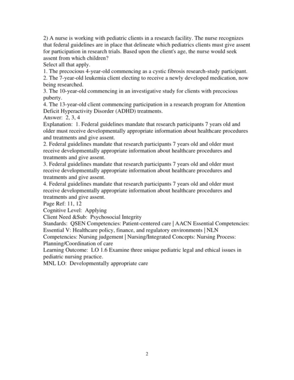 Test Bank For Principles Of Pediatric Nursing Caring For Children 7th Edition Marcia London