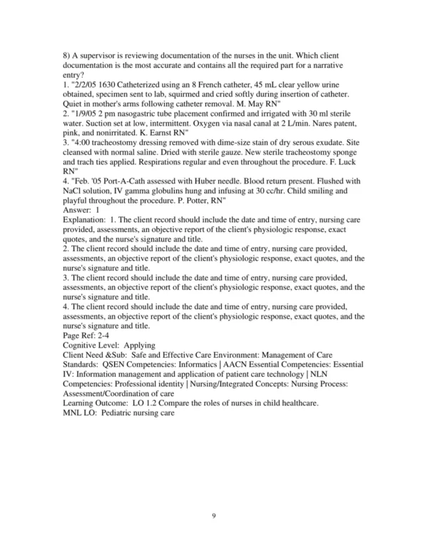 Test Bank For Principles Of Pediatric Nursing Caring For Children 7th Edition Marcia London