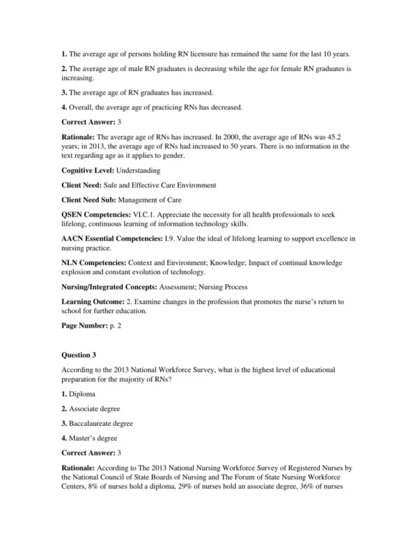 Test Bank For Professional Nursing Practice Concepts And Perspectives 7th Edition Kathy Blais 2 Test Bank For Professional Nursing Practice Concepts And Perspectives 7th Edition Kathy Blais
