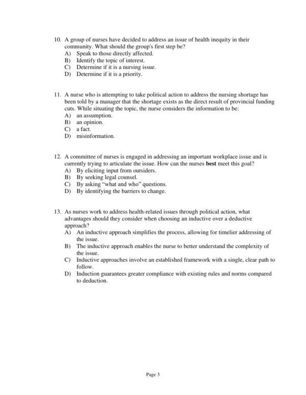 Test Bank For Realities Of Canadian Nursing Professional Practice And Power Issues Fifth Edition Carol Mcdonald Marjorie Mcintyre