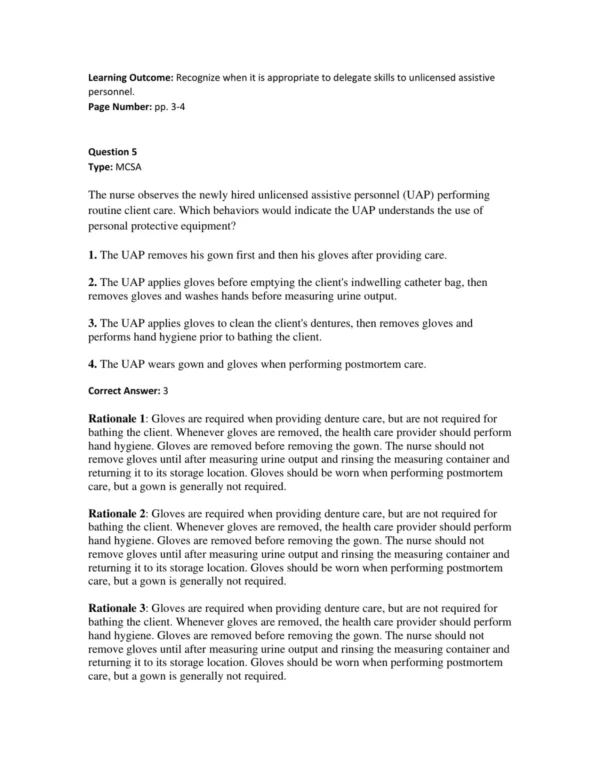 Test Bank For Skills In Clinical Nursing 8th Edition Audrey T. Berman 7 Test Bank For Skills In Clinical Nursing 8th Edition Audrey T. Berman