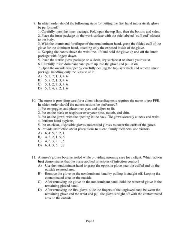 Test Bank For Taylor's Clinical Nursing Skills A Nursing Process Approach 5th Edition Pamela Lynn