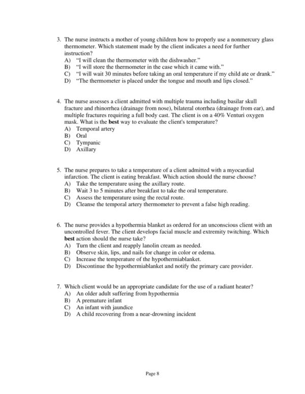 Test Bank For Taylor's Clinical Nursing Skills A Nursing Process Approach 5th Edition Pamela Lynn