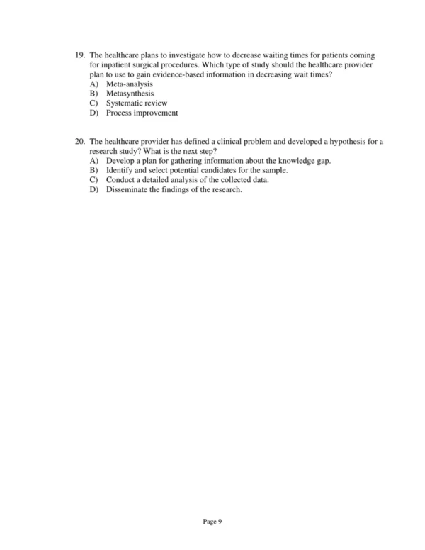 Test Bank For Understanding Research For Evidence Based Practice Fourth Edition Cherie R. Rebar Carolyn J. Gersch